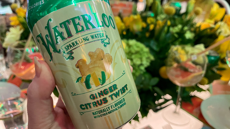 A can of Waterloo's new Ginger Citrus Twist sparkling water