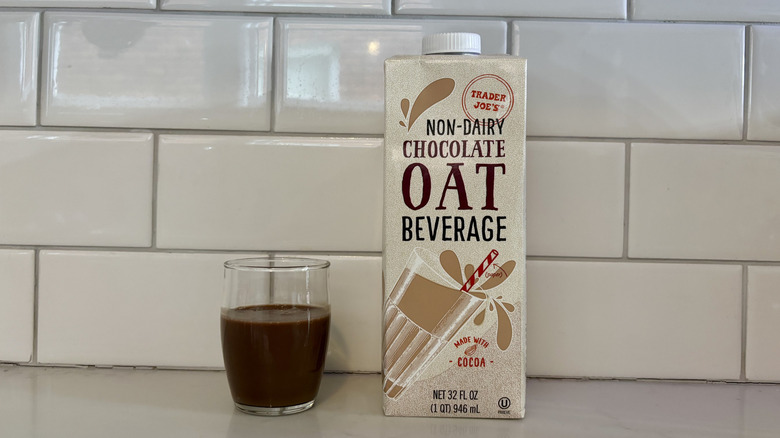 Trader Joe's Non-Dairy chocolate oat milk carton