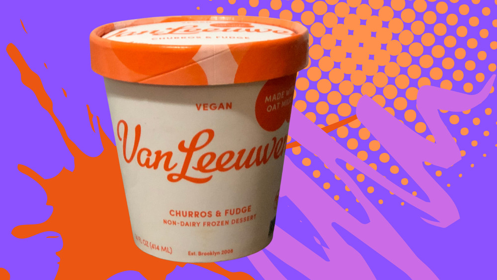 Van Leeuwen Churros and Fudge Oat Milk Ice Cream pint