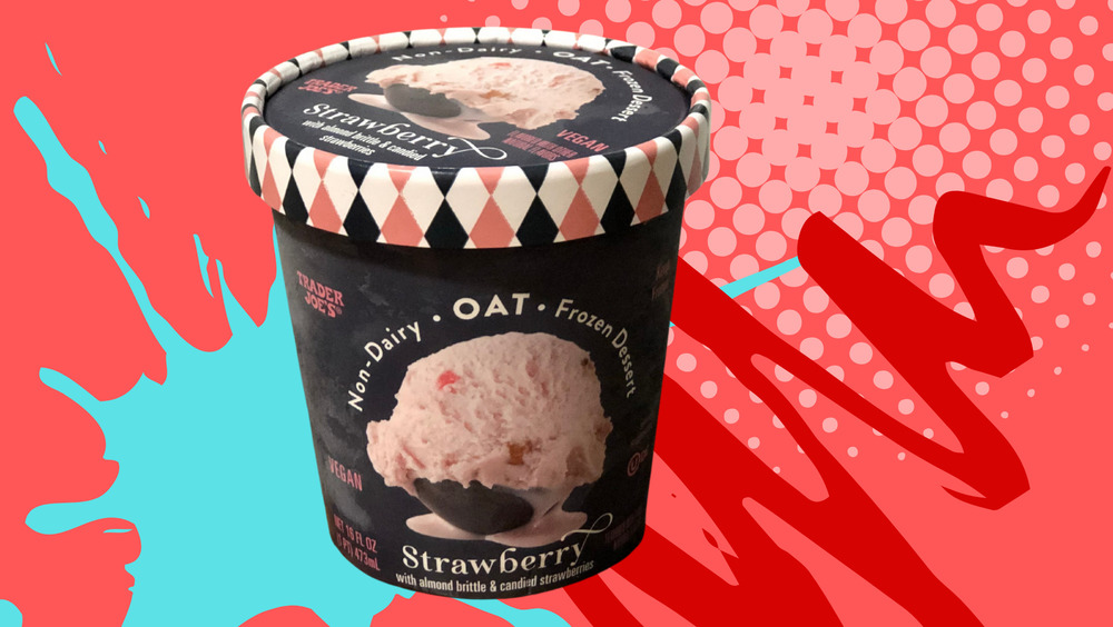 Strawberry Oat Milk Ice Cream from Trader Joe's