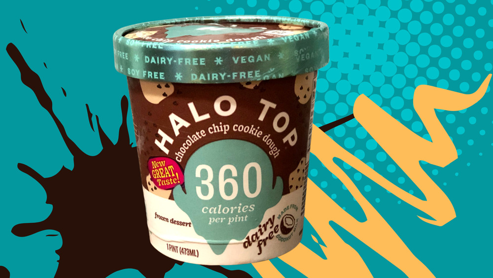 Pint of Halo Top Chocolate Chip Cookie Dough Ice Cream