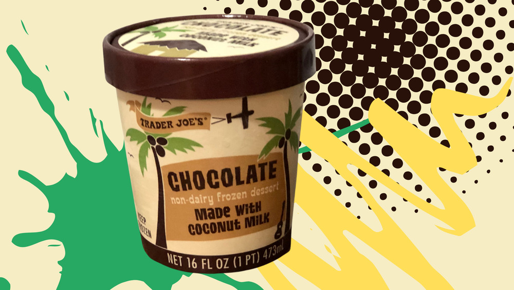 Chocolate ice cream made with Coconut Milk
