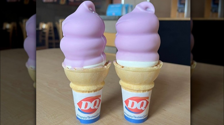 Two Fruity Blast Dipped Cones from Dairy Queen