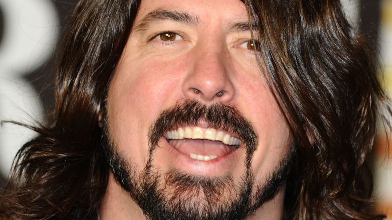 Dave Grohl smiles