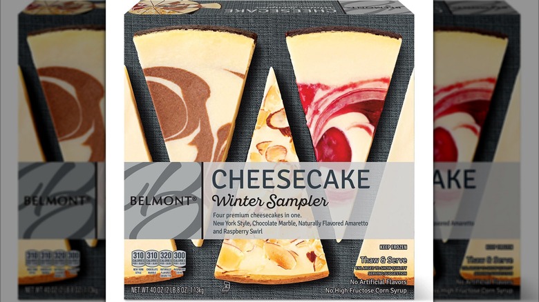 Belmont cheesecake sampler package from Aldi