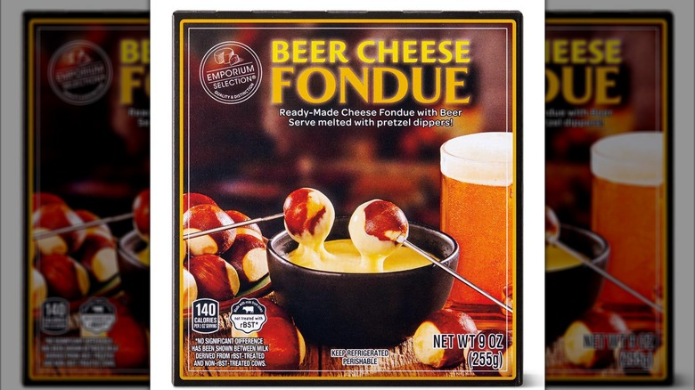 Package of Emporium Selection beer cheese fondue