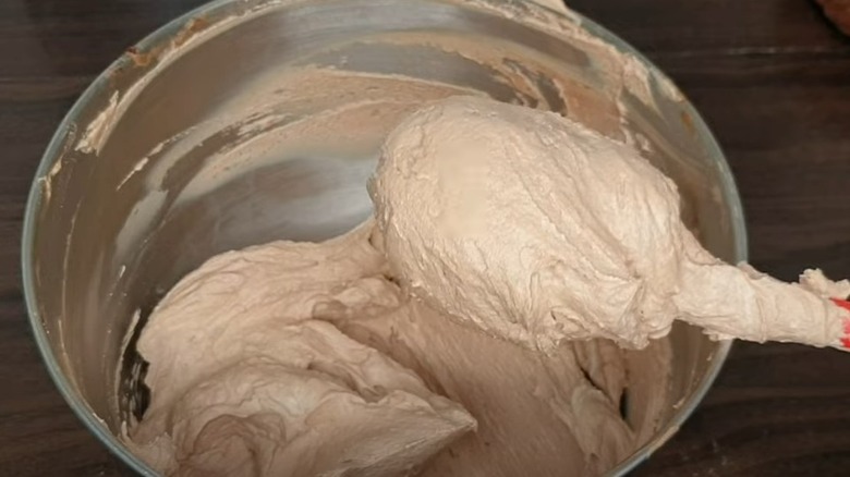 bowl of chocolate whipped cream