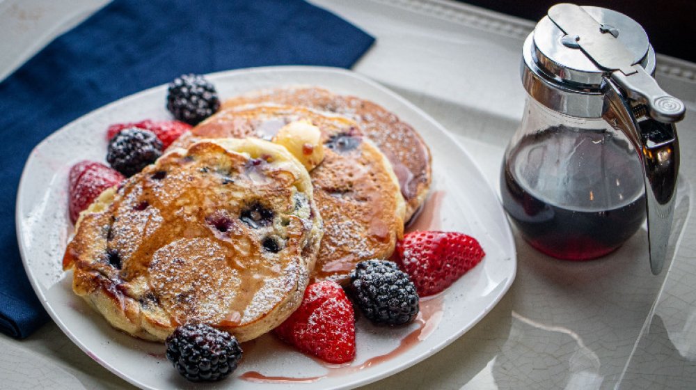 Blueberry pancakes