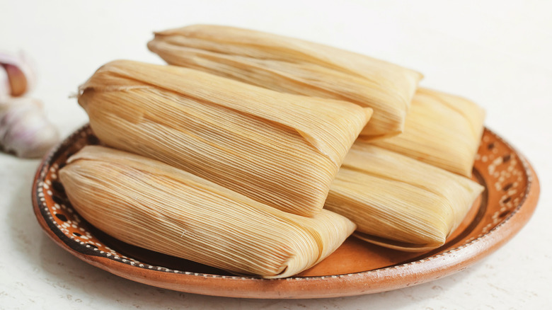 tamales wrapped in corn husks