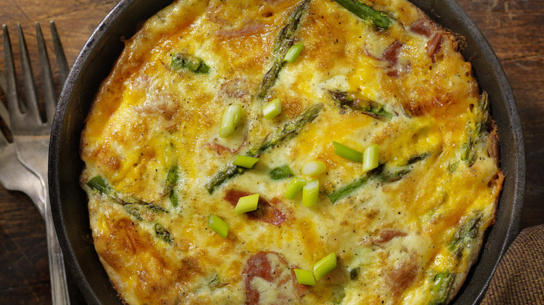 ham asparagus frittata