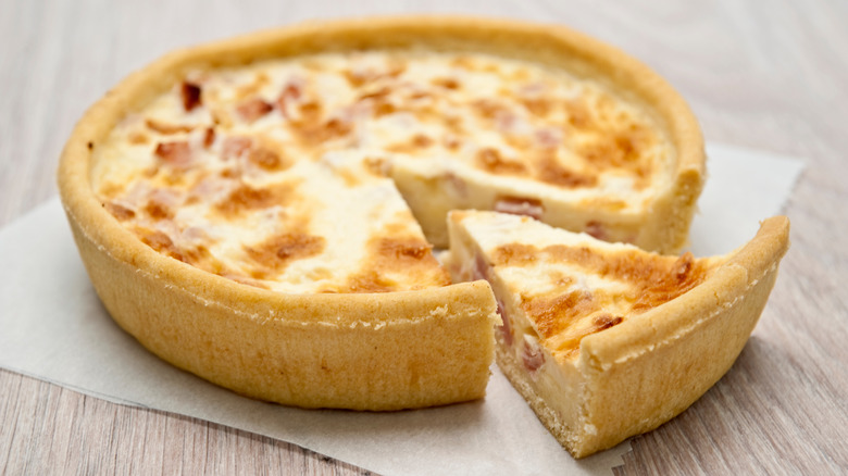 ham and cheese quiche