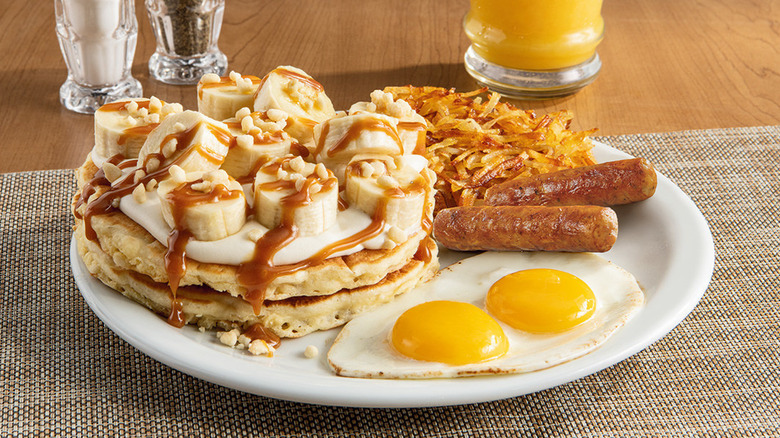 Denny's New It's Bananas Salted Caramel Pancakes