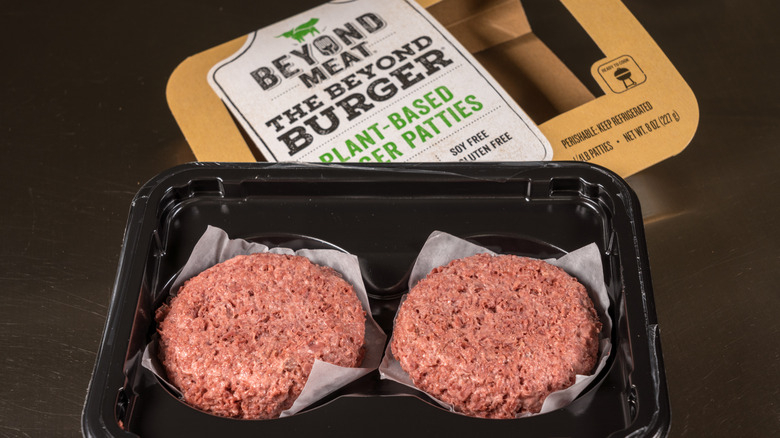 Beyond Meat patties in container