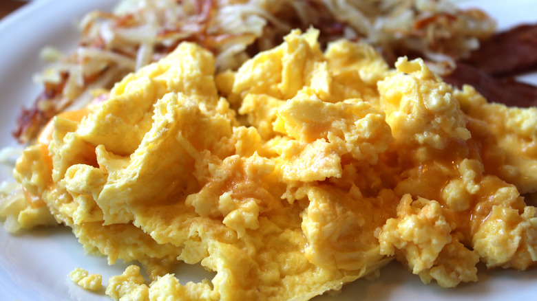 real scrambled eggs from Denny's