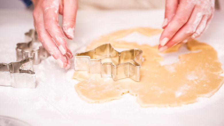 cutting cookies