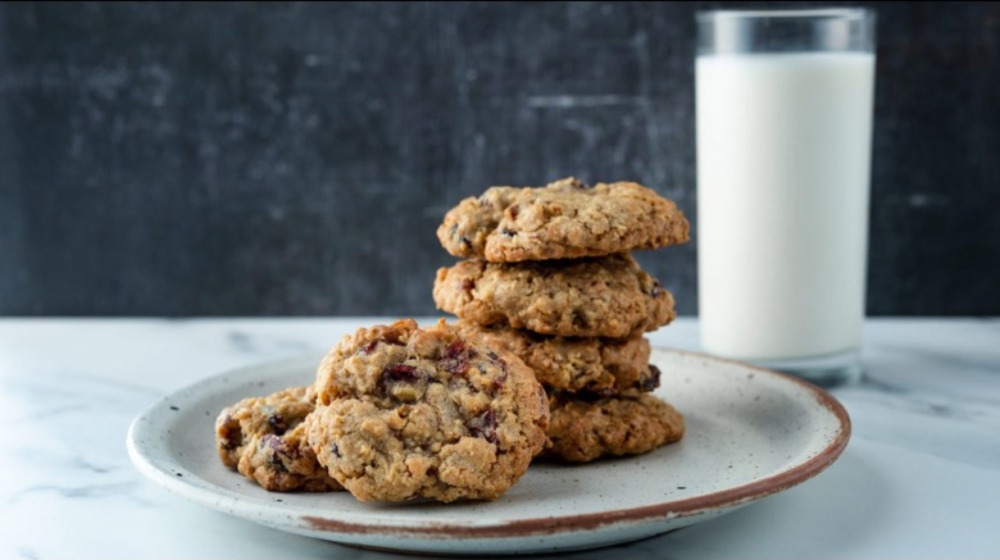 Cranberry orange oatmeal cookies