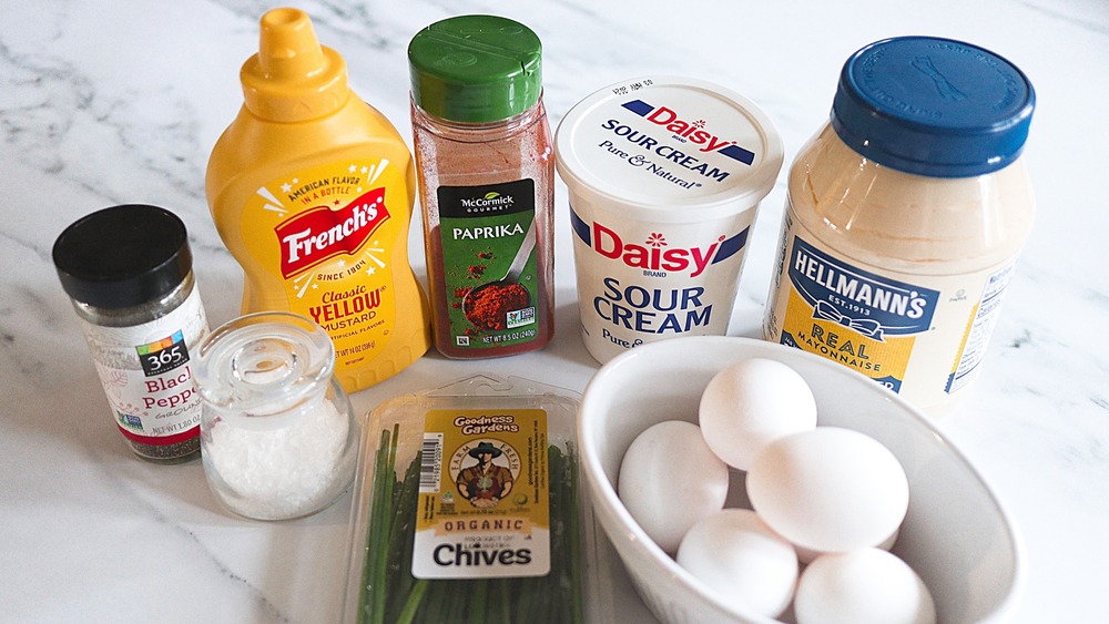 ingredients for deviled eggs