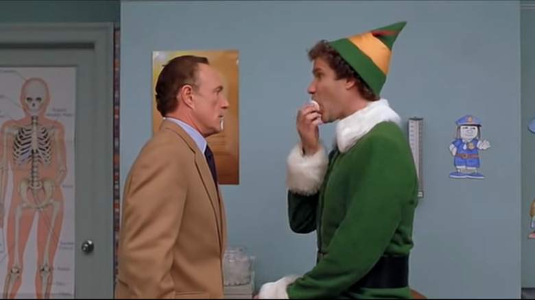 will ferrell eating cotton ball in elf