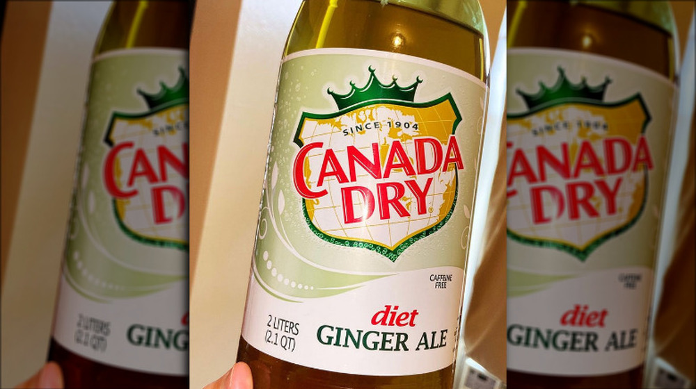 Diet Canada Dry Ginger Ale bottle diet soda