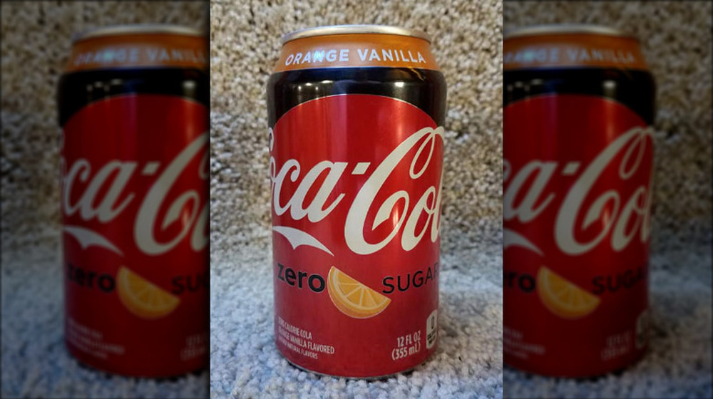 Coca-Cola Orange Vanilla Zero Sugar soda can diet soda