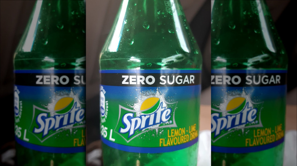 Sprite Zero Sugar bottle diet soda