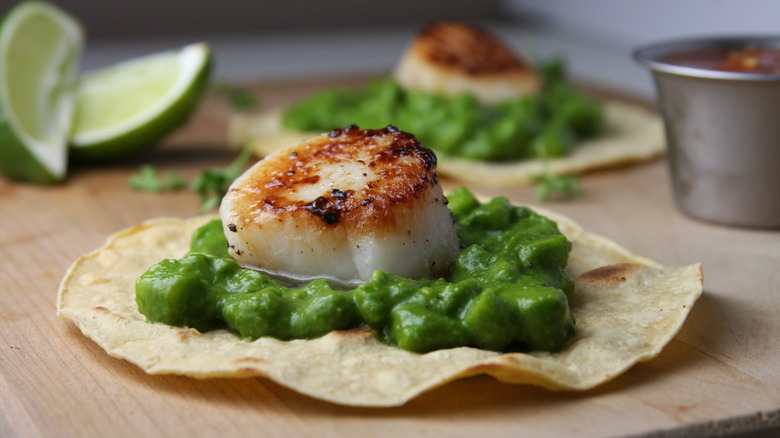 scallop taco