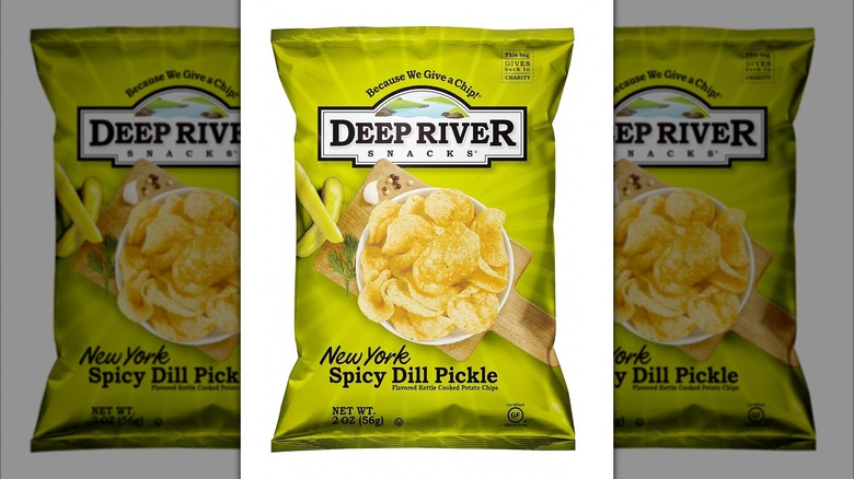 Deep River Dill Pickle potato chips
