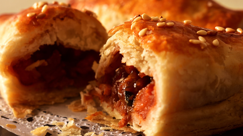 Flaky char siu puff pastry 