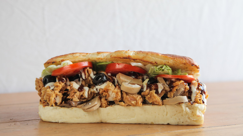 Subway chicken foot long sandwich