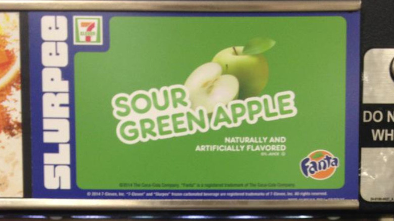 sour green apple slurpee machine