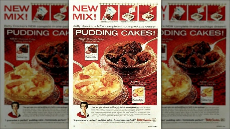 vintage Betty Crocker pudding cake