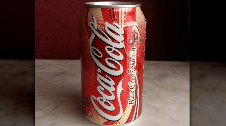 Can of Black Cherry Vanilla Coke