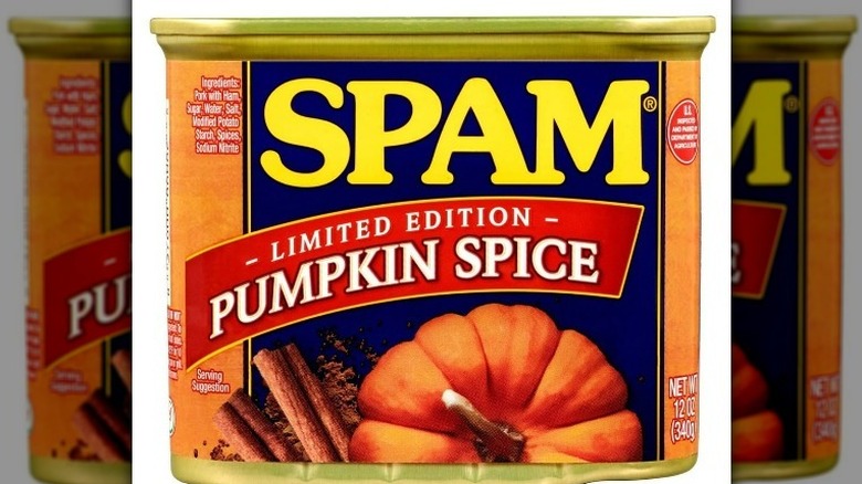 Can of pumpkin spice Spam