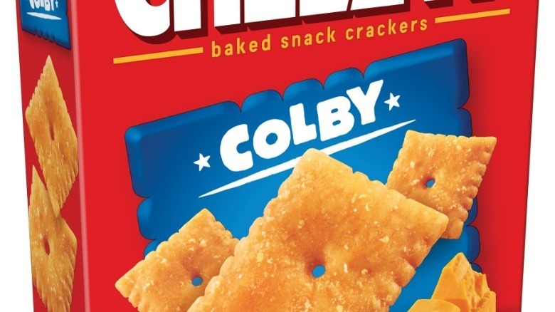 Box of Cheez-It Colby flavor