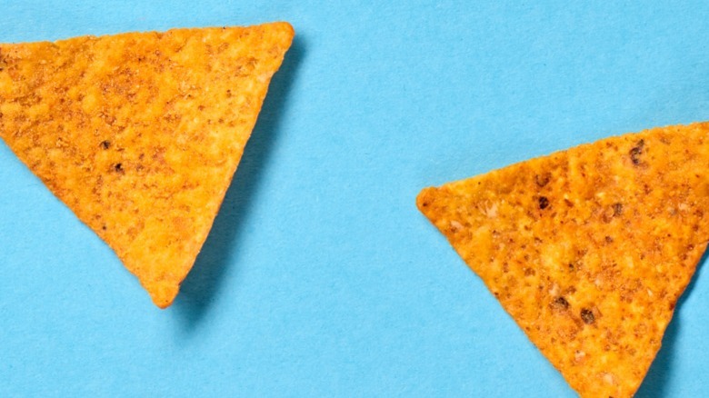 Nacho tortilla chips