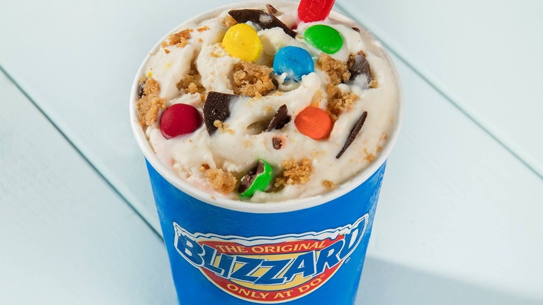 M&M's Peanut Butter Monster Cookie Blizzard