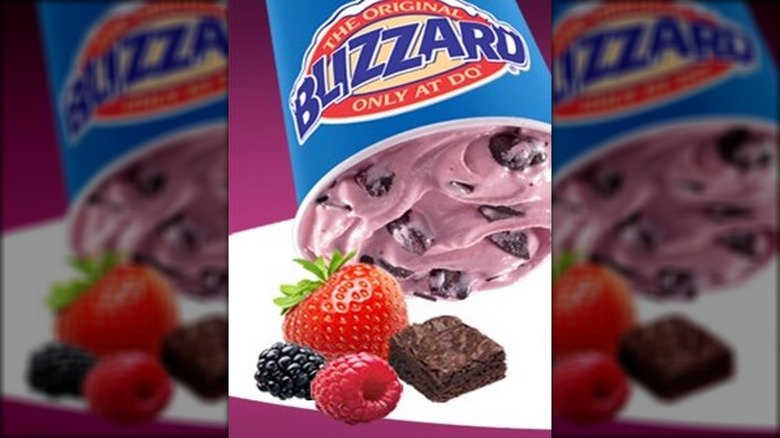 Tripleberry Brownie Blizzard