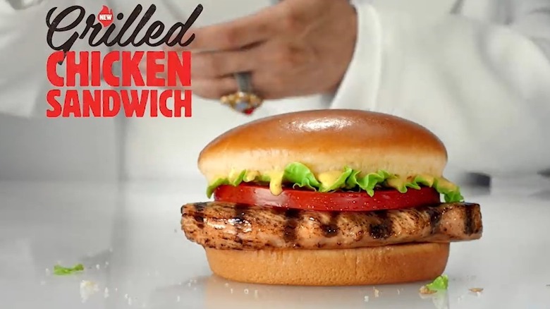 Screenshot of BK grilled chicken sandwich ad