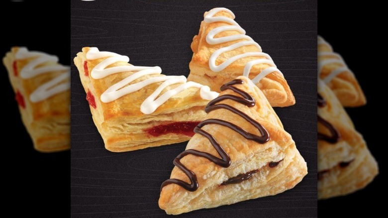 Assorted turnovers with icing