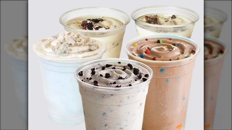 Selection of Frosty's with mix-ins 
