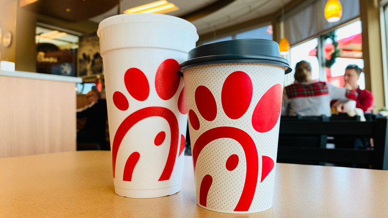 Beverage and coffee at Chick-fil-A