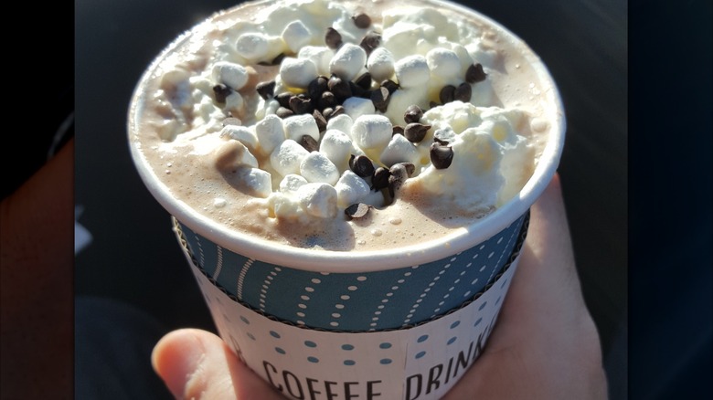 Hot chocolate from Caribou coffee