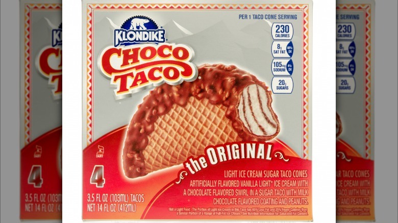 box of Choco Taco ice cream