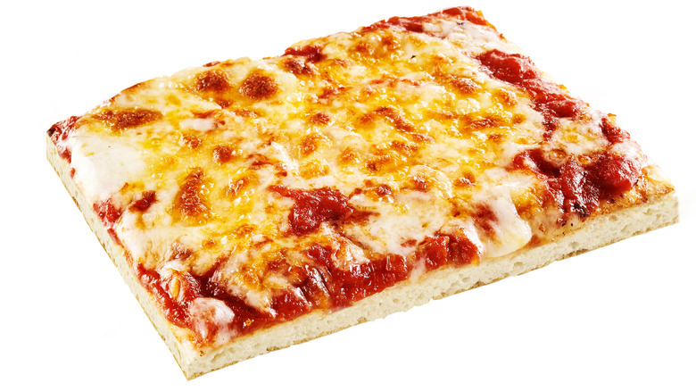 rectangular pizza slice