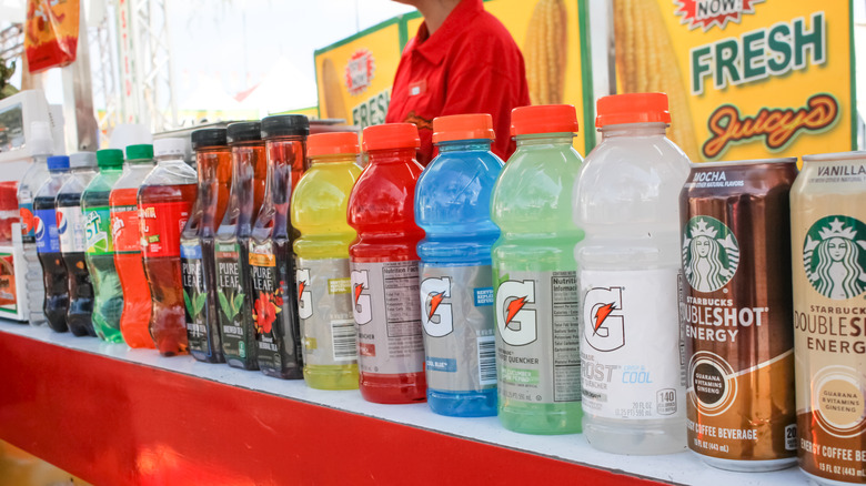 Gatorade drinks and other drinks