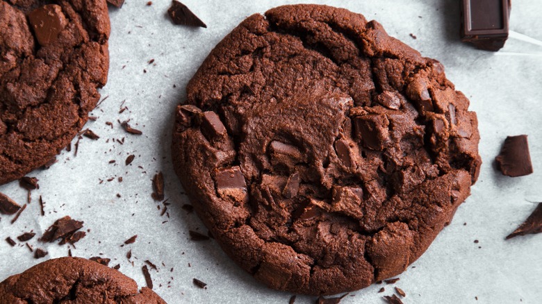 Double chocolate chip cookies