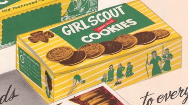 box of Van-Chos girl scout cookies