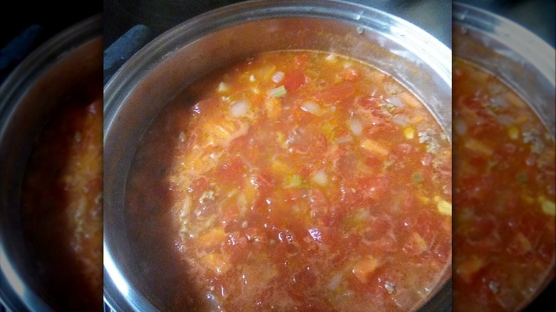 Vegetable Soup in a bowl