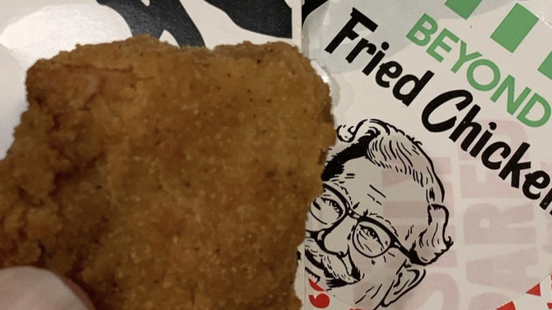 KFC Beyond Fried Chicken nugget