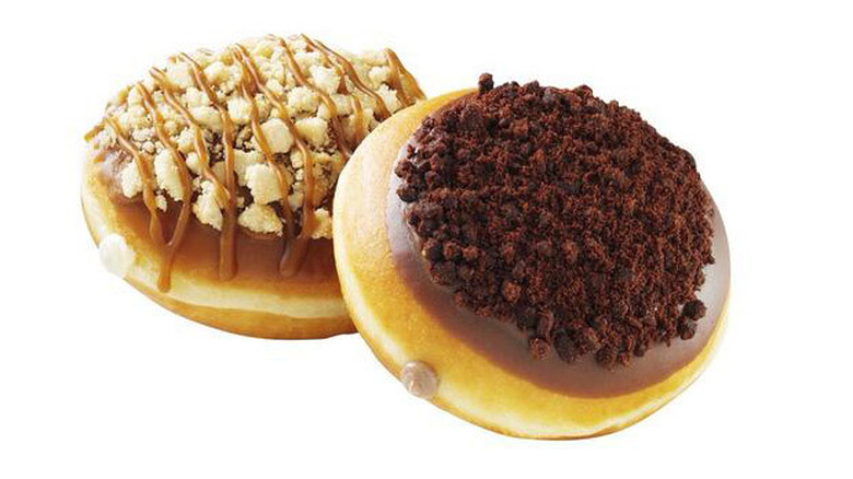 two cheesecake Krispy Kremes